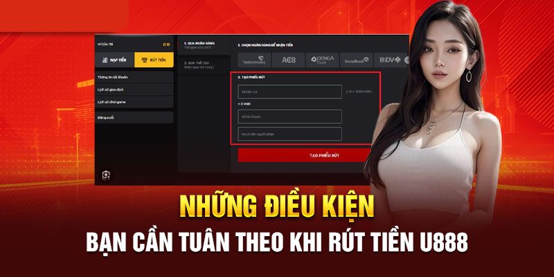 Các điều kiện cần thực hiện khi rút tiền về tài khoản