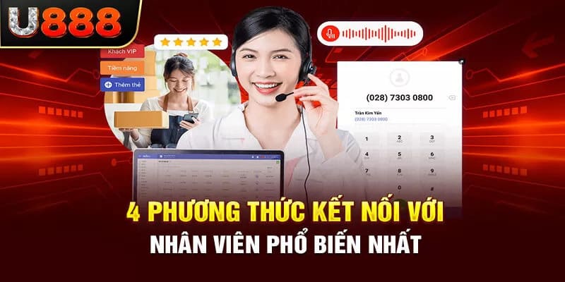 Những cách thức liên hệ phổ biến tại nhà cái U888